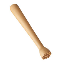 Beech Juicer Professional Ice Stick Round Head Pestle Cocktail Muddler Beige