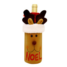 Non-Woven Fabrics Reusable Wine Bottle Bags, Protects Wine Bottles for Festive Table Decorations, Cotton Blend Bottle Huggers, Creative Holiday Gifts,