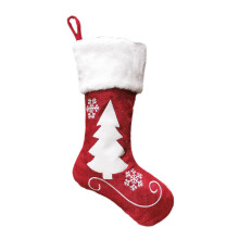 Personalized Christmas Stockings, Elegant Non-woven Fabric Candy Apple Design For Festive Holiday Decor, Best Christmas Gifts For Family Friends And N