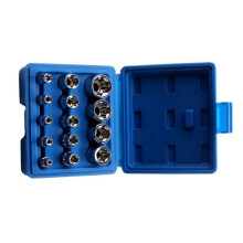 14-delige handgereedschap Star Socket Bit Set Star Socket-Blauw