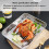Grill and Casserole Dish with Grate, Square Pan with Insert (26.5x20.5x5cm) 5