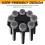 Multi Mic Holder for Wired and Wireless Mics, Organizes  to 8 Mics, Black 6