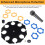 Multi Mic Holder for Wired and Wireless Mics, Organizes  to 8 Mics, Black 2