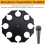Multi Mic Holder for Wired and Wireless Mics, Organizes  to 8 Mics, Black 7