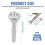 Spare Part Light Silver Plating Trumpet 7C Mouthpiece 7