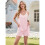 Conjunto Casual Feminino de Verão de 2 Peças Rosa XL 2