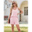 Conjunto Casual Feminino de Verão de 2 Peças Rosa XL 4