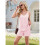 Conjunto Casual Feminino de Verão de 2 Peças Rosa XL 3