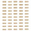 50PCS Ribbon Printer Print Coding Machine Word Grain for Manual Stamp 4