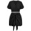 Conjunto de Top e Shorts Preto L 6