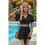 Conjunto de Top e Shorts Preto L 7
