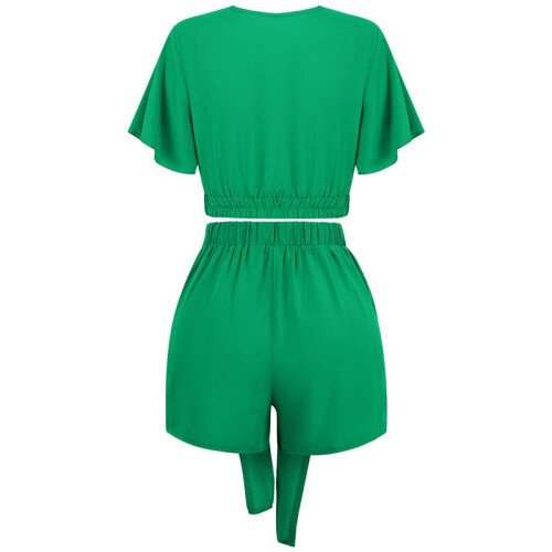 Conjunto Top e Shorts Verde M 2