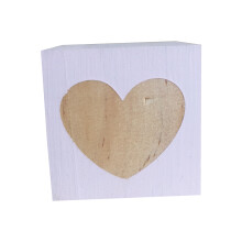 Reusable Heart Stencils, Decorative Wooden Sign with Warm Color and Stylish Design, Suitable for Bedroom, Children's Room, Living Room, Can Be Used As