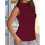 Women'S Sleeveless Tank Top Wine Red L 4