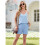 Summer Ladies Casual 2 Pieces Set Sky  S 6