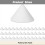 100 Pack Pottery Kiln Nails-High-Temperature Ceramic Refractory Cone S 6
