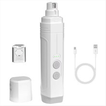 Electric Pet Nail Clippers Rechargeable Quiet with Lights Cat Paws Gro