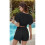 Top and Shorts Set Black S 8