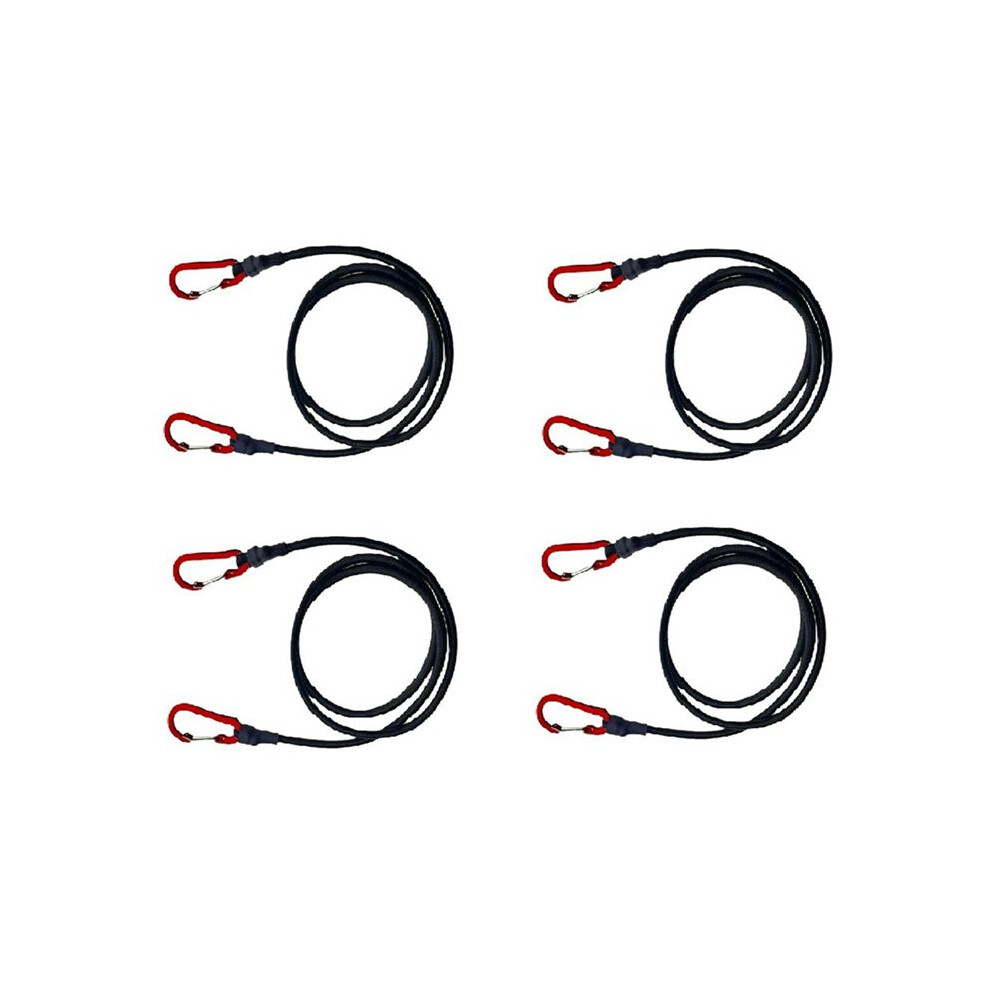 4 Pieces Of Outdoor Camping Elastic Tent Rope Hiking Luggage Binding Rope Stretching Belt Camping Accessories 90Cm 6133752348473