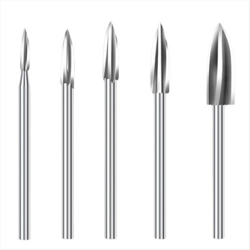 Wood Carving Drill Bit HSS Engraving Set Root Milling Grinder Burr Pre