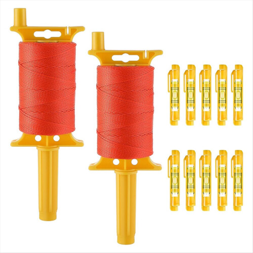 2 Pack -Line with Handle, Twisted 540 FT 18 Reloadable Line Reel 10 Bu 1