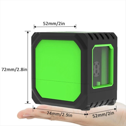 Mini Laser Level 2 Lines USB Charging Self Levelling Green Horizontal 2