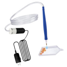 Stylo d'art de pierres précieuses sans fil, alimenté par-Bleu