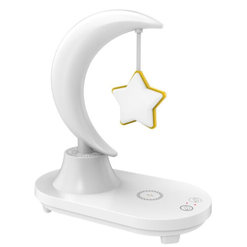 Speaker Led Bedside Atmosphere Lamp Mobile Phone Wireless Charging  Gift Valentine,Stars