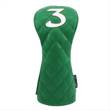 Wood Cover Rhombus Shape Pattern PU Soft Club Covers for Fairway Hybri