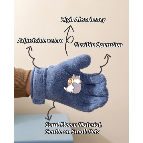 Hedgehog Handling Gloves AntiBite Protective Training Mitts for Small Pets 2 Pack Blue 1