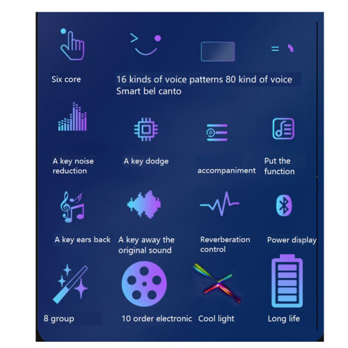 Live Sound Card Multiple Sound Effects Portable Live Broadcast Voice Changing Card with Mic for Live Streaming Computer 2