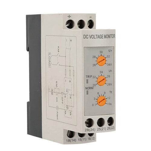 Overvoltage Undervoltage Protector Voltage Monitoring Relay Undervoltage Protector  Protection Relay DC24V