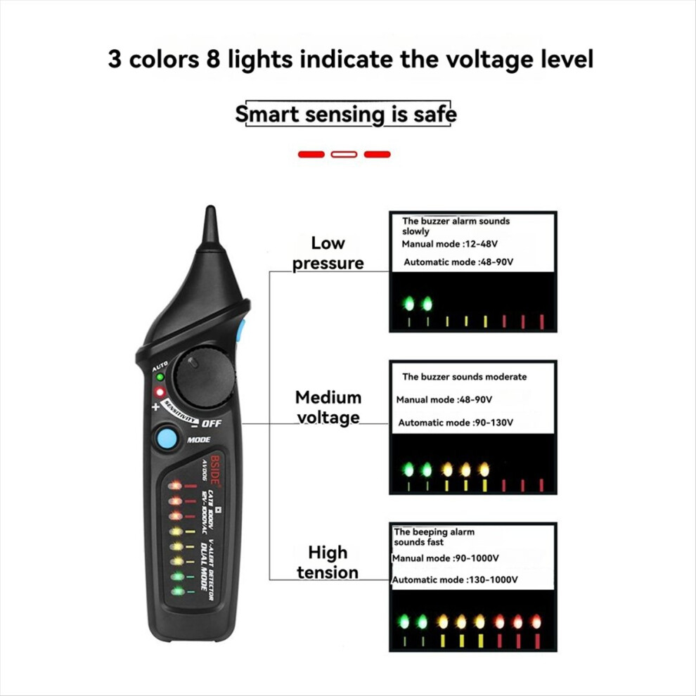Professional Smart Test Pencil Non-Contact Voltage Detector Tester Li 4852735184038