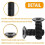 16 Pack M 4 T-Nut Metric Camming Screw Replacement Sets Compatible with Standard Rail Systems, with Thread Screws 4