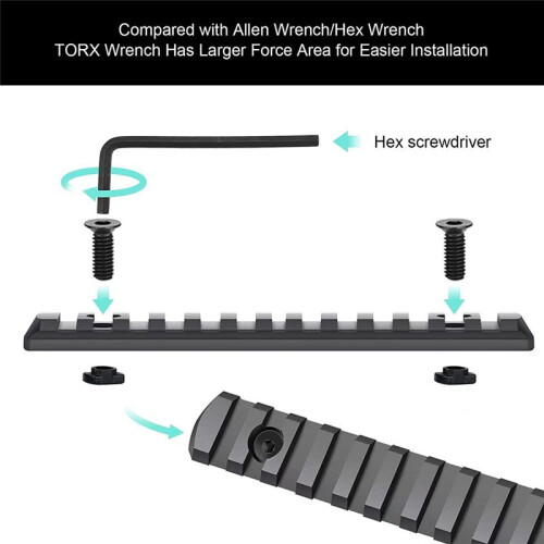 16 Pack M 4 T-Nut Metric Camming Screw Replacement Sets Compatible with Standard Rail Systems, with Thread Screws 2