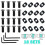 16 Pack M 4 T-Nut Metric Camming Screw Replacement Sets Compatible with Standard Rail Systems, with Thread Screws 2