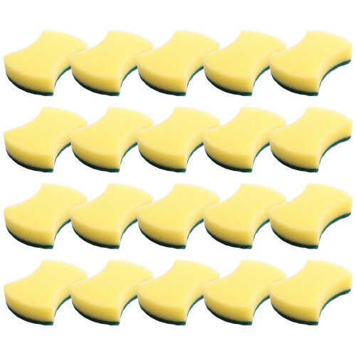 40 PCS Cleaning Scrub Sponge for Kitchen Tableware Bathroom Car Wash Scrub Sponge Pad