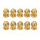 10 Pcs Cabinet Knobs Round  Knobs Bathroom Cabinet Knobs Dresser Knobs, Modern Cabinet Hardware for Kitchen Gold 1