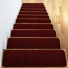 8' x 30' Non Slip Stair Treads Carpet for Wooden Steps, Noise Reduction, 4PCS