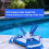 Pool Vacuum Head with Side Brush Universal Steering Handle & Rotatable 4