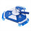 Pool Vacuum Head with Side Brush Universal Steering Handle & Rotatable 5