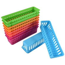 Classroom Pencil Organizer Pencil Basket or Crayon Basket, Variety Colors, Random Colors (10 Pack)
