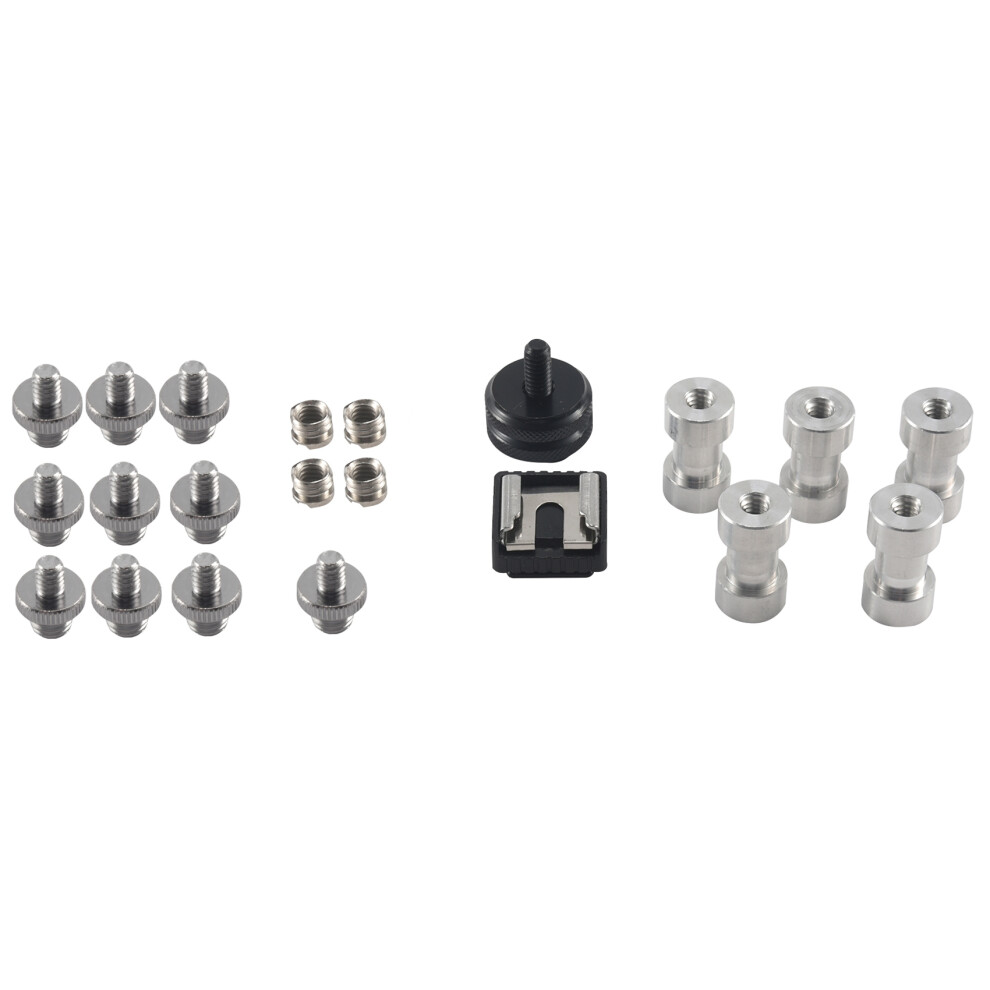 Camera Screw, 22 Pcs 1/4 Inch And 3/8 Converter Threaded Screws Adapte 4851441353264