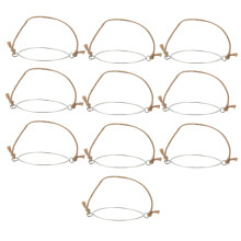 Hangers for Mason Jar,Linen Rope Handles for 70mm Wide Mouth Mason Jars Glass Jars,Mason Jar Hanging Ropes,10Pcs,No Jars