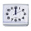 Bedroom Desktop Bed Wake  Clocks Bedroom Beside Student Plastic Silent Sweeping Small Table Clock Alarm Clock-White 1