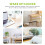 Bedroom Desktop Bed Wake  Clocks Bedroom Beside Student Plastic Silent Sweeping Small Table Clock Alarm Clock-White 2