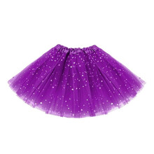 MäDchen Tutu RöCke Star Sparkle Pailletten Prinzessin Kleider 3 Schichten Ballett Tanz Kleinkind Baby TüLl Tutu Rock,Lila