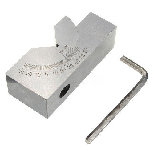 75 X 25 36mm Precision Mini Adjustable Angle V Block Milling 0 Degree 1