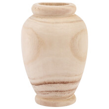 Wooden Vase Decoration Living Room Table Solid Wood Ware Flower Bottle Ornament Home Decoration