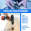 Center Drill Bit Set 5 PCS Self Centering Hinge Tapper Core Drill Bit Set for Woodworking, Door Window Drill Bits 5